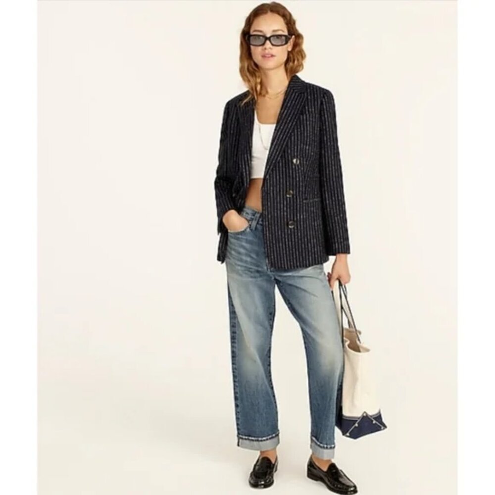 J. Crew Double-Breasted Bristol Blazer, EUC Size 10
